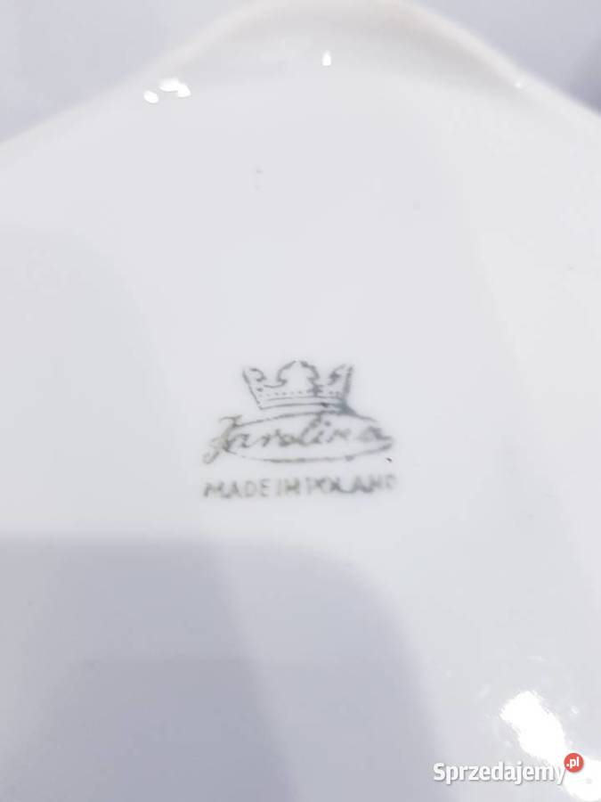 Duża stara porcelanowa misa ZPS Karolina biały Dąbrowa Górnicza