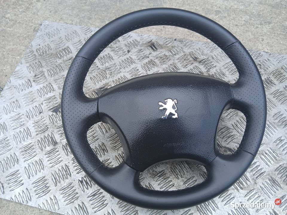 Kierownica skórzana poduszka airbag Peugeot 407 Kierownice Radłów
