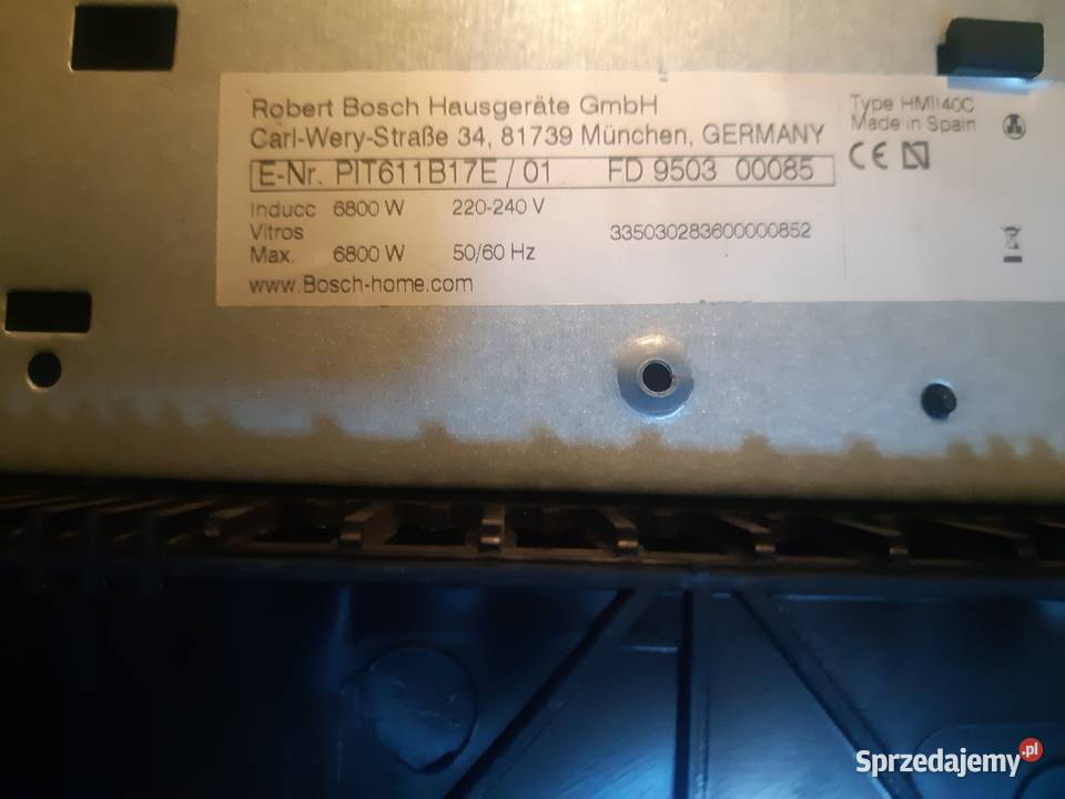 Płyta indukcyjna Bosch Jabłonka