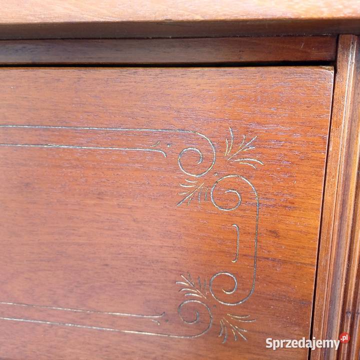 Komoda Secesyjna 3 szufladowa Fornir mahoń Suchorzew sprzedam