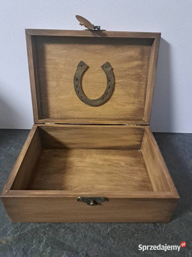 Szkatułka drewniana z końmi decoupage Kędzierzyn-Koźle