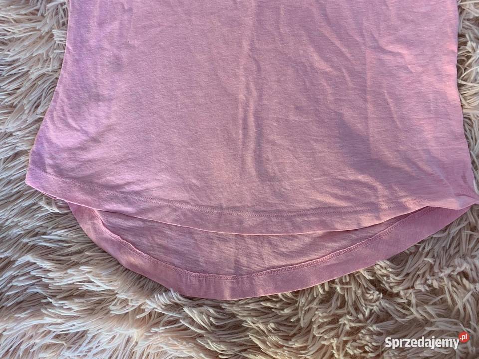 Koszulka Tshirt bluzka HM neonowy różowy HIT dziewczynka Jasło
