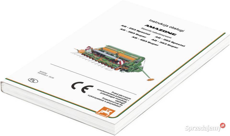 Amazone Instrukcja obsługi AD 253 303 403 Super wielkopolskie Szamotuły