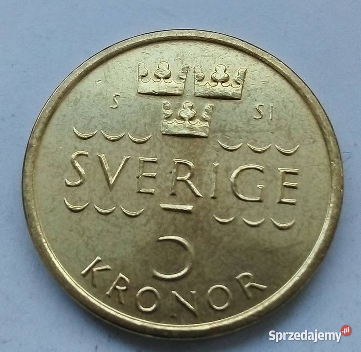SZWECJA5 KORON2016 r Numizmatyka