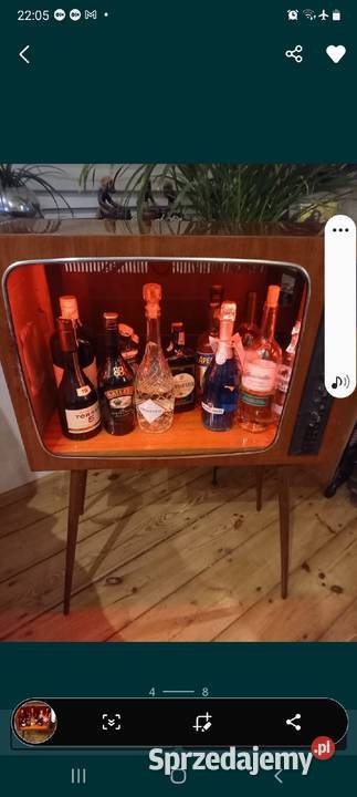 Barek retro tv led vintage fornir Gdańsk