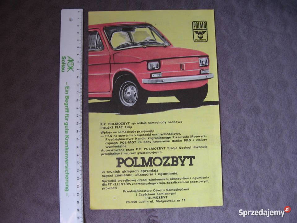 Fiat 126p FSM maluch Polmozbyt POLMO stara Przemyśl