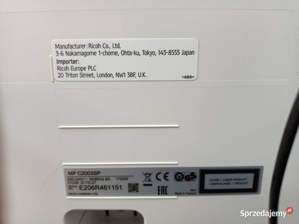 drukarka ksero Ricoh MPC 2003 wielofunkcyjna Biuro Gubin