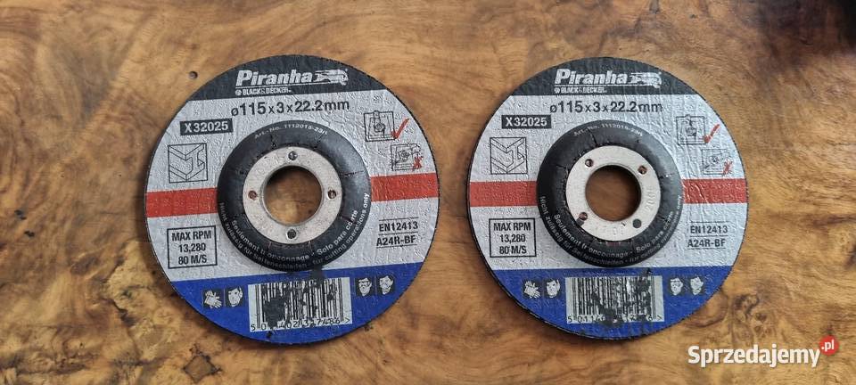 Tarcza szlifierska BlackDecker Piranha do metalu Zielona Góra