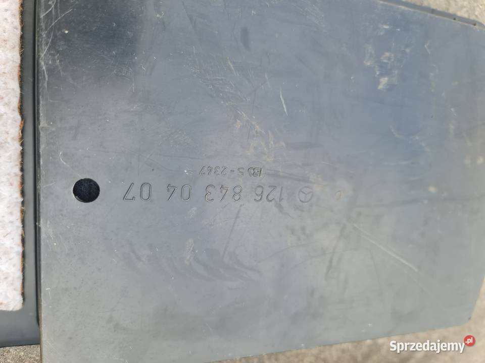 Schowki tylnej półki MercedesBenz w126 300se Schowki, półki Dobrodzień