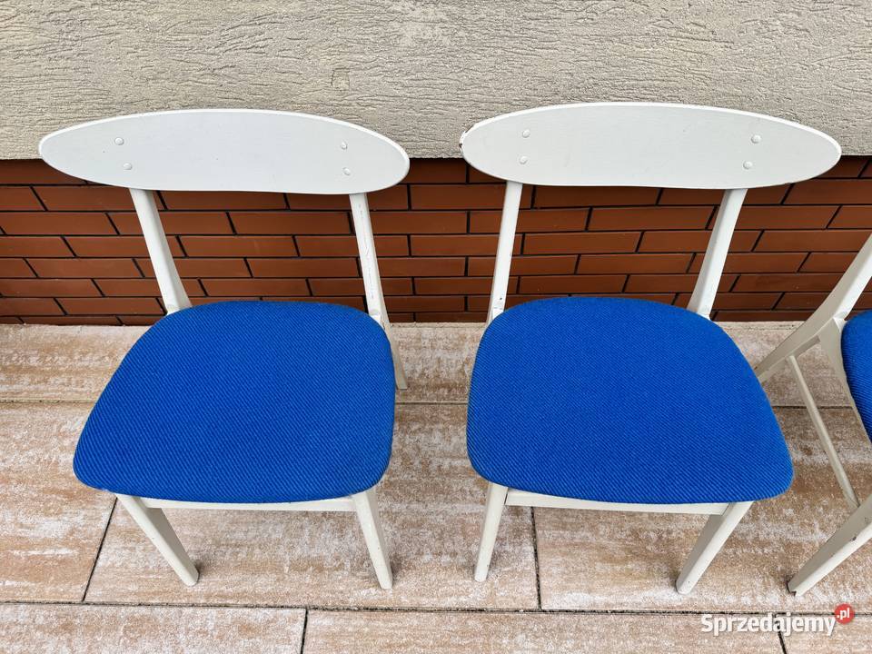 Krzesła 4 duńskie skandynawkie retro vintage prl Warszawa