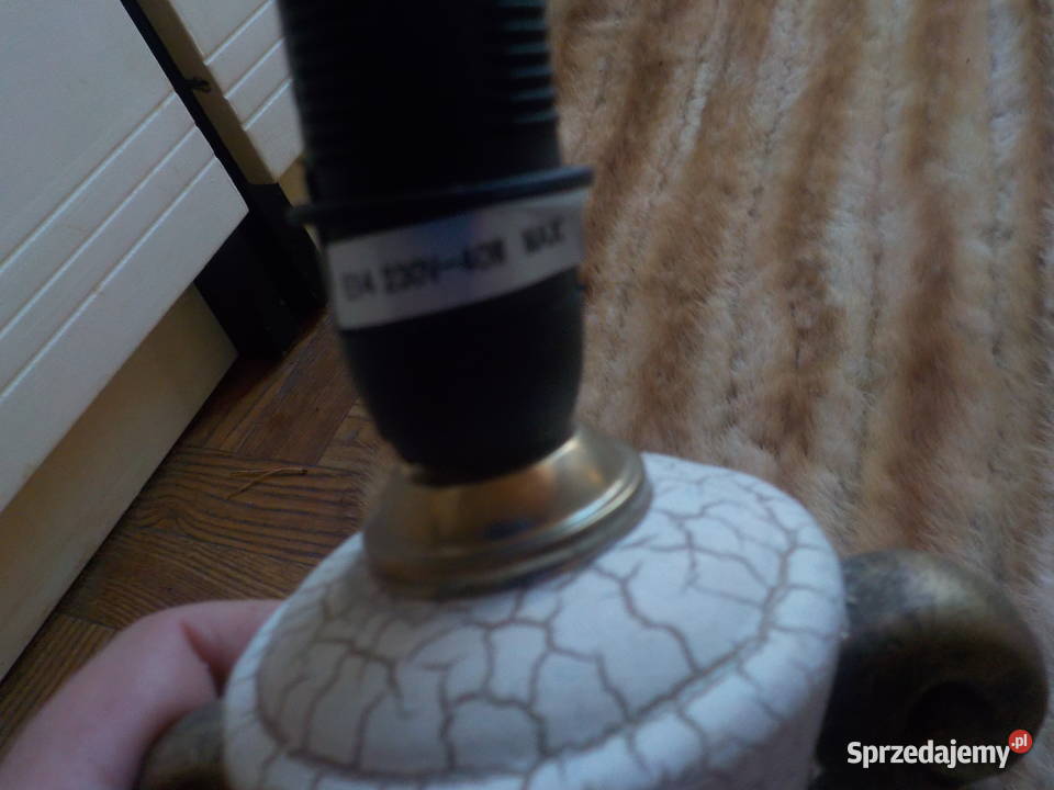 Lampa ceramiczna biały Sopot