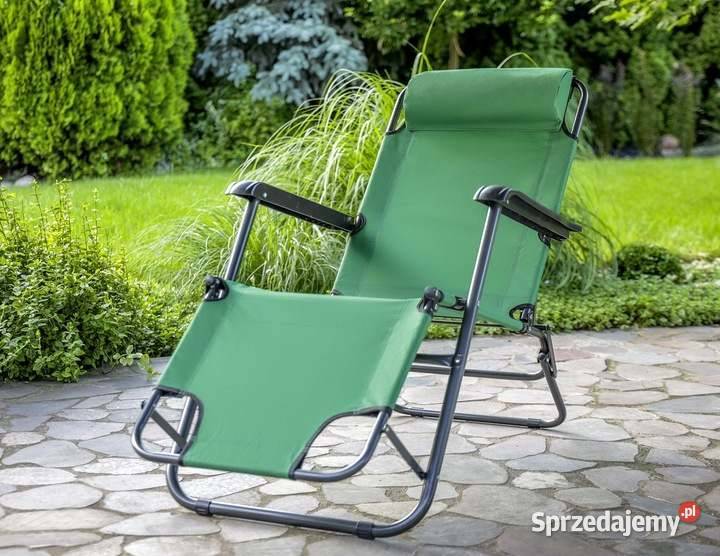 Leżak ogrodowy zielony niebieski granatowy Szczecin