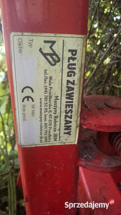 Pług trzyskibowy nieuszkodzony