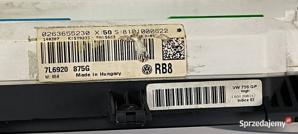 LICZNIK ZEGAR VOLKSWAGEN TOUAREG Lipno