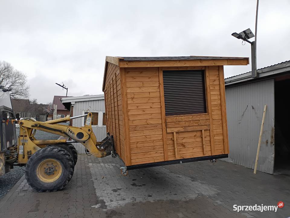 domek handlowy mobilny koła stragan kiosk Julianpol sprzedam
