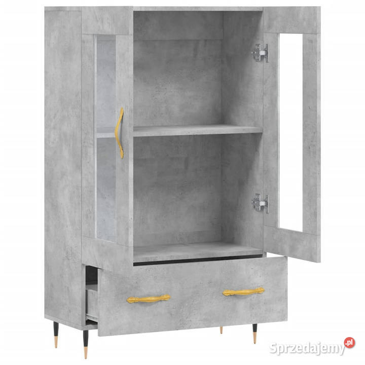 Wysoka szafka szarość betonu 695x31x115 WM828280 Warszawa sprzedam