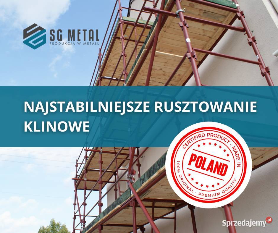 Rusztowanie klinowe choinkowe 100m2 PRODUCENT wielkopolskie Poznań