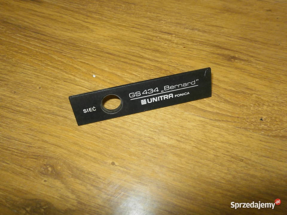 Gramofon UNITRA GS 434 BERNARD nakładka logo 1 Łódź