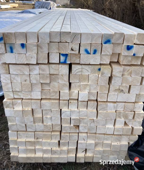 wka 70x70 AB sucha strugana świerk skandynawski lubuskie Czarnowo