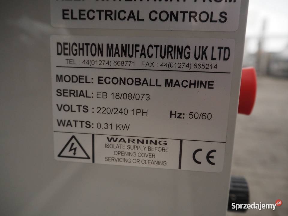 Deighton ECONOBALL MACHINE maszyna do formowania wielkopolskie Krotoszyn