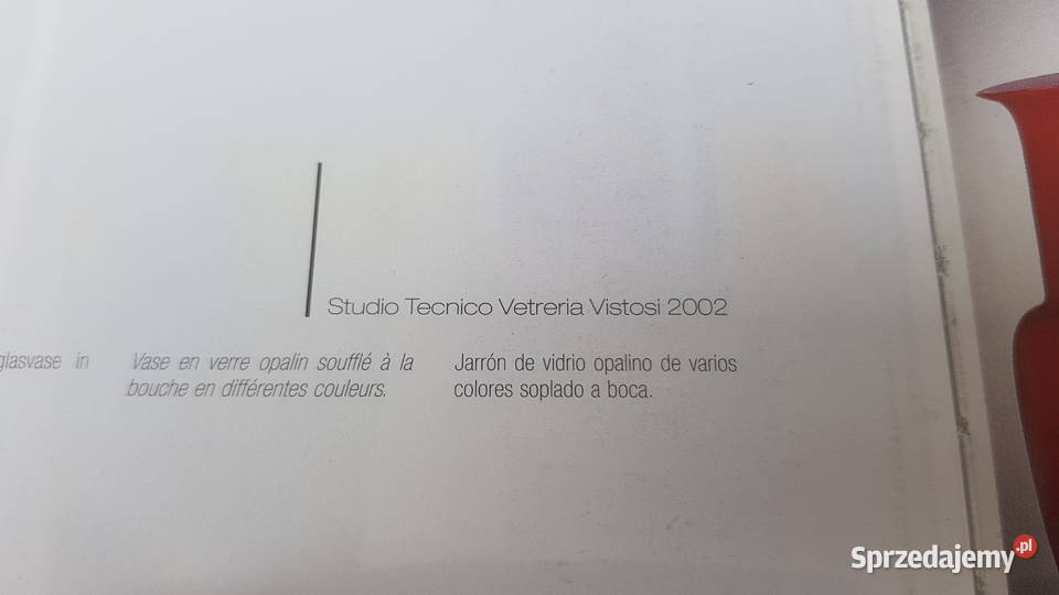 Katalog VISTOSI 2002 Warszawa