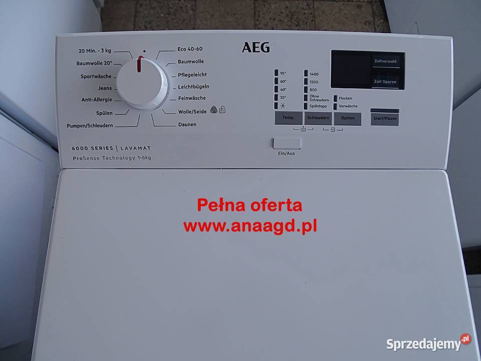 Pralka AEG 6000 Series Pro Sense A 6 GWARANCJA Pralki i suszarki Miękowo