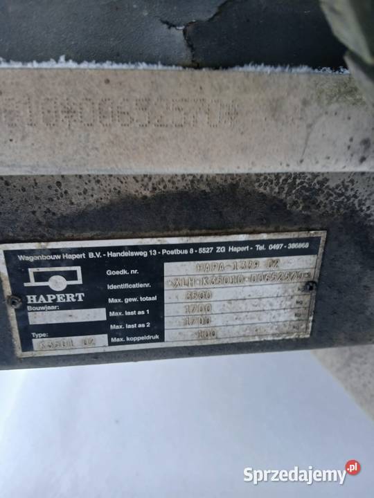 Przyczepa samochodowa dmc 35