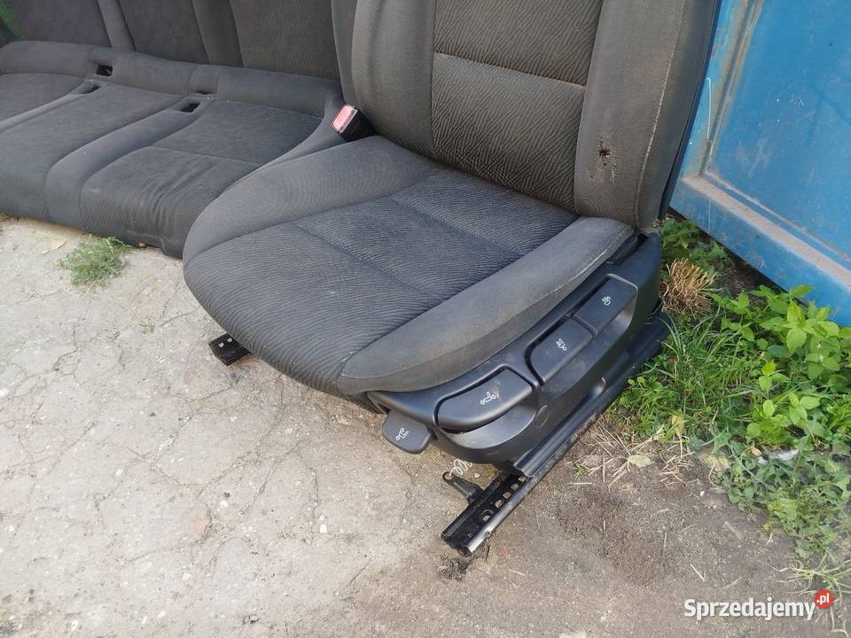 Kompletne wnętrze czarne welurowe grzane BMW E39 Legnica