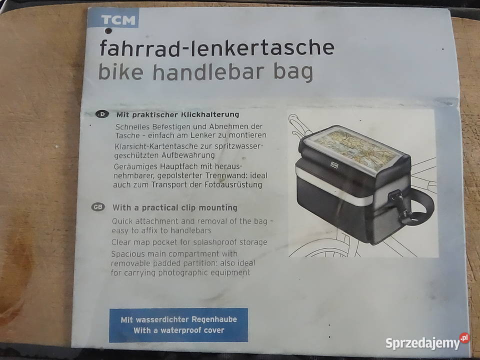 Nowa Torba Rowerowa na Kierownicę TCM Idealna na lubelskie