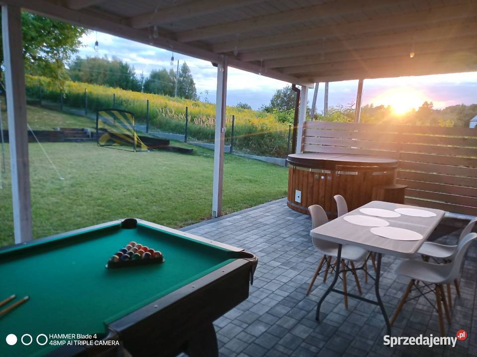Domek wynajem jacuzzigorąca balia bilard altana Jaworsko