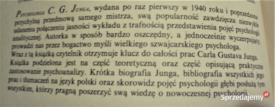 Psychologia CGJUNGA JJacobi Bądkowo