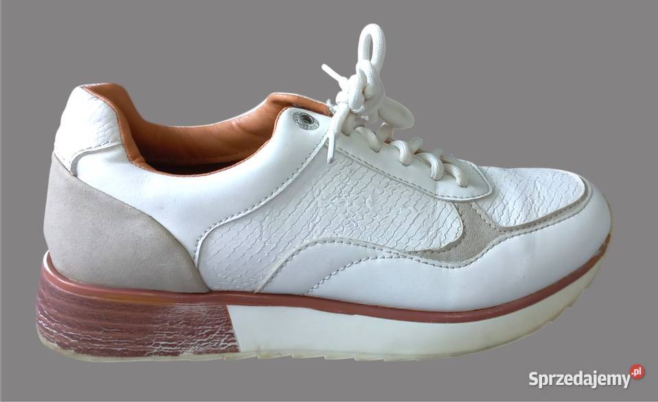 Damskie białe klasyczne niskie sznurowane Moda i Styl Chrzanów sprzedam