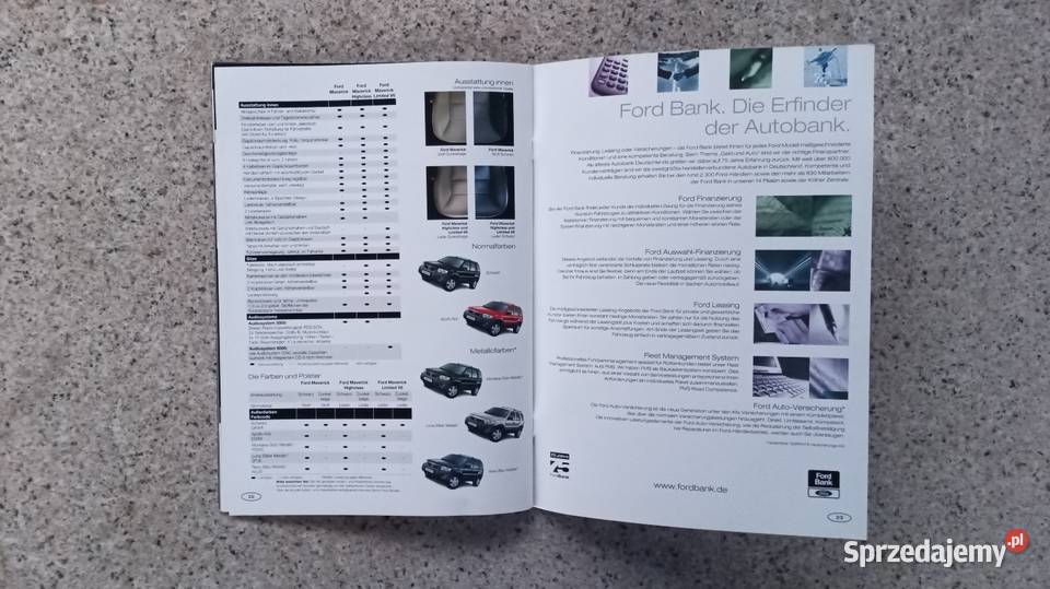 FORD Maverick ll Prospekt Pozostałe