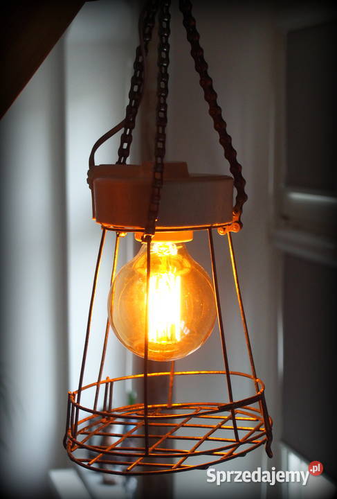 Lampa wisząca lampka sufitowa metalowa loft