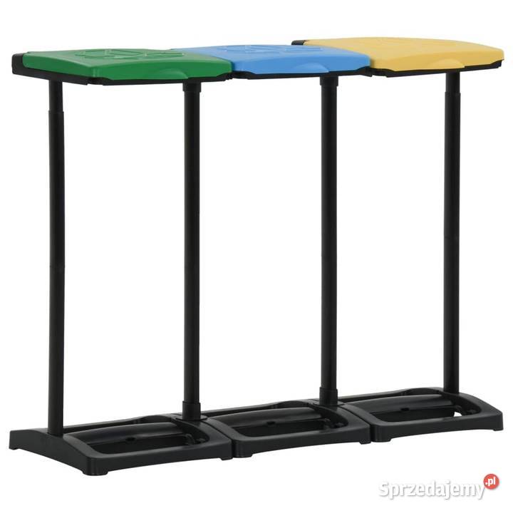 vidaXL Stojak na worki na śmieci z pokrywami Warszawa sprzedam