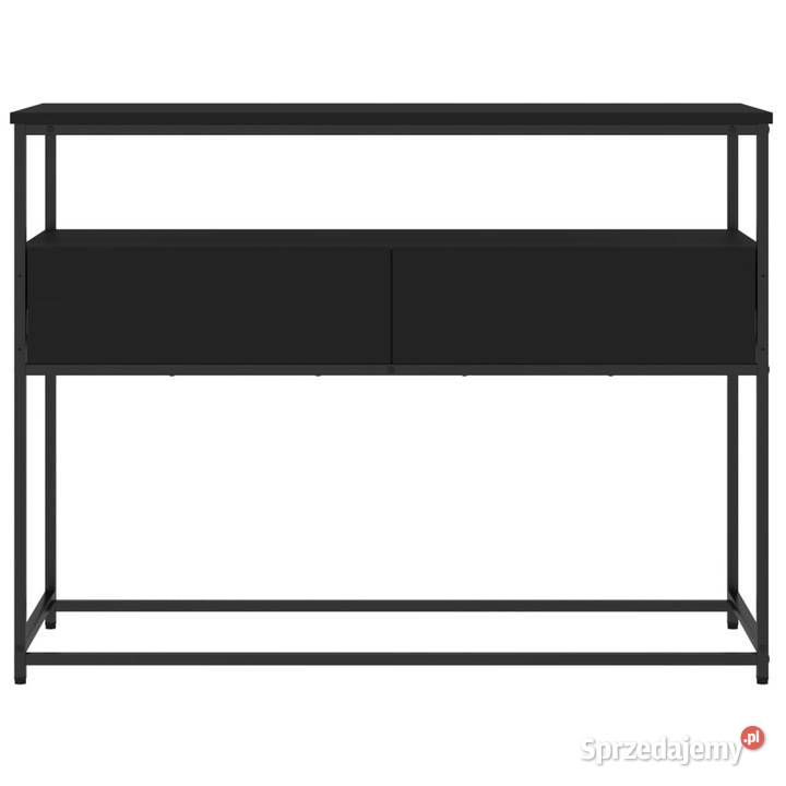 Stolik konsolowy czarny 100x40x75 materiał mazowieckie