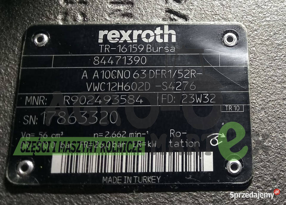 84471390 84164102 POMPA HYDR T7 150 L CNH