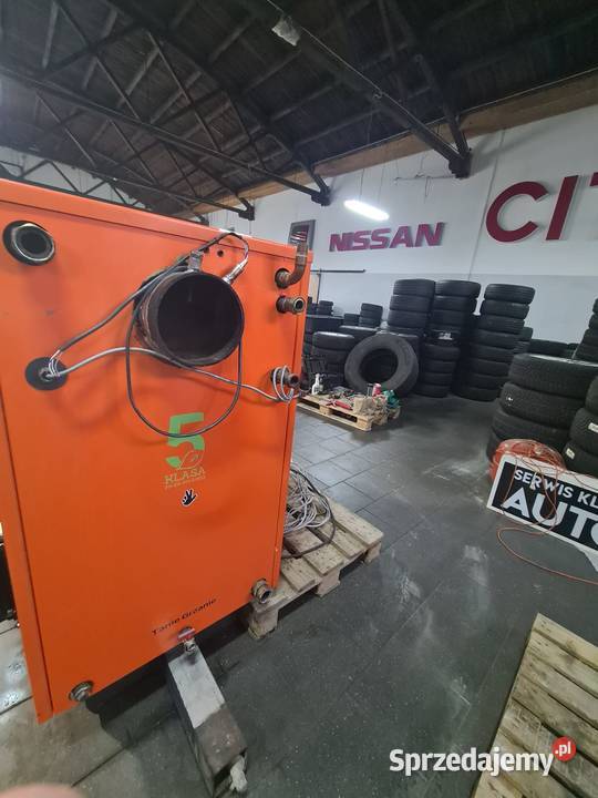 Piec na Trociny 50 kw Zrębka Owies Pestka Wióra stal Kożuchów