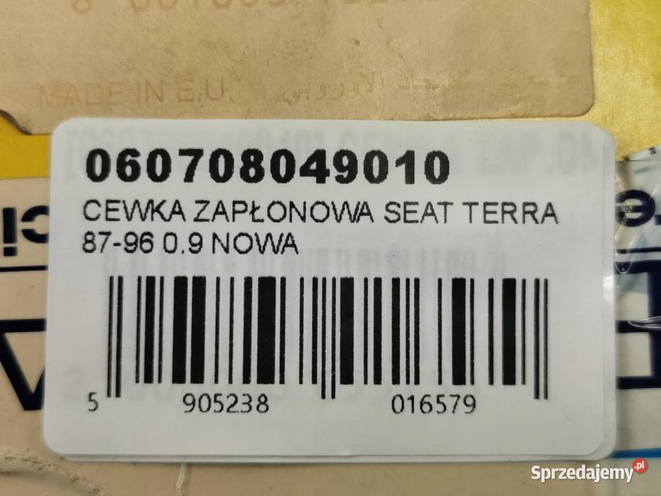 CEWKA ZAPŁONOWA SEAT TERRA 19871996 09 MAGNETI osobowe Części samochodowe