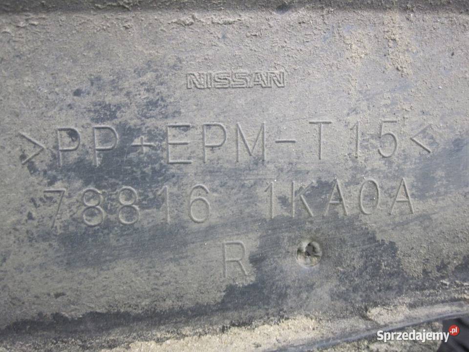 NISSAN JUKE 11r osłona podwozia prawa 788161KA0A świętokrzyskie