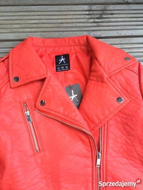 ramoneska eko skóra czerwona atmosphere 36 mazowieckie Płock sprzedam