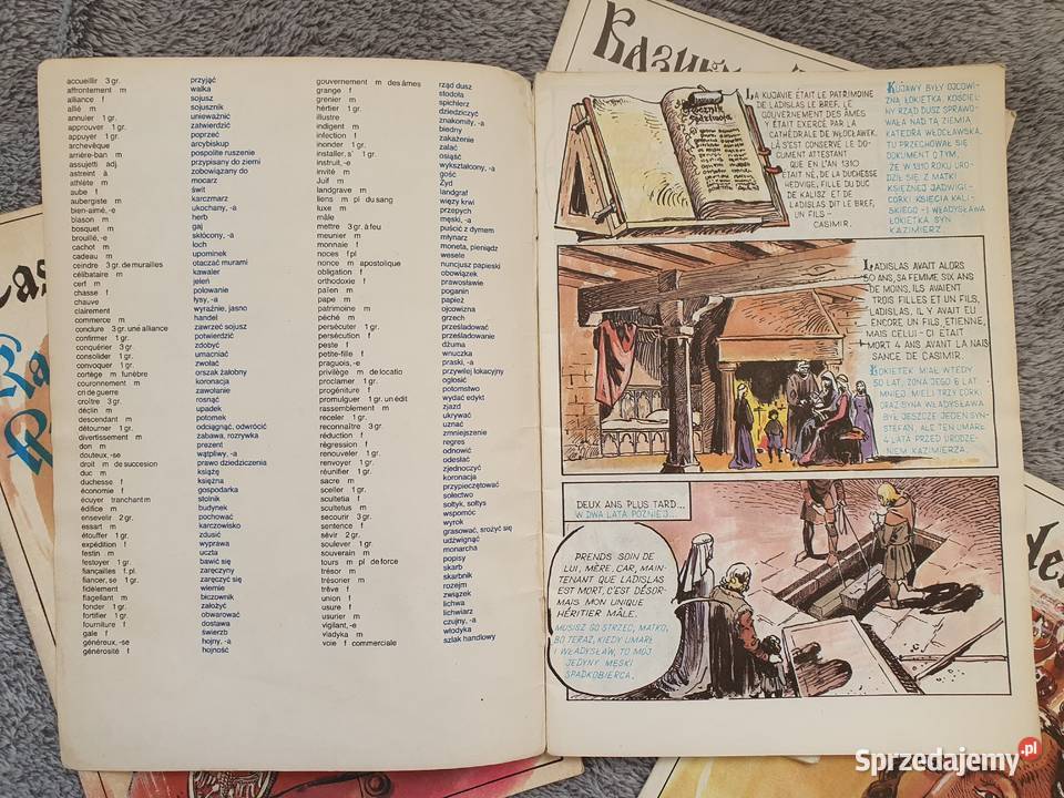 Kazimierz Wielki zestaw 4 komiksów różne wersje Gdynia