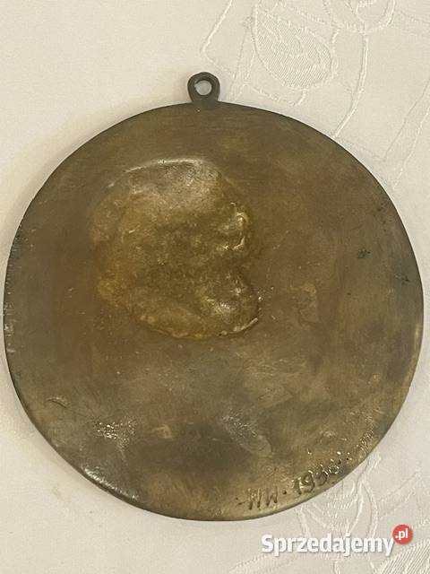 Kolekcjonerska plakietka z brązu Marszałek Józef