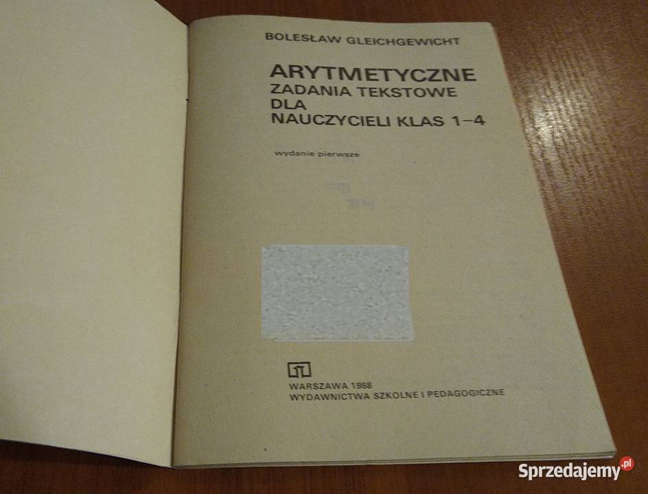 Arytmetyczne zadania tekstowe nauczycieli klas sprzedam