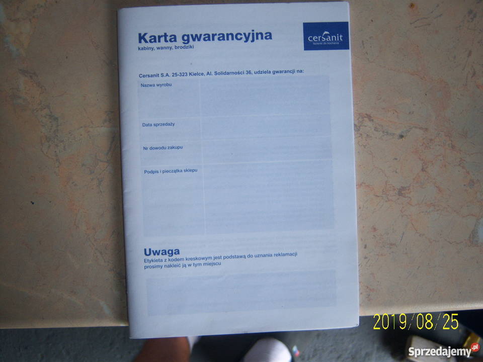 Wanna Cersanit Virgo akryl akrylowa panel biały Akcesoria łazienkowe świętokrzyskie