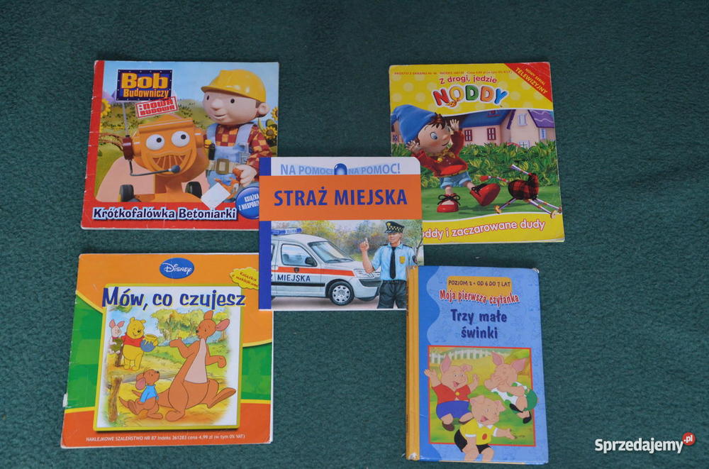 Książki dzieci Noddy Kubuś Puchatek Bob Budownic Rok wydania 2008 małopolskie