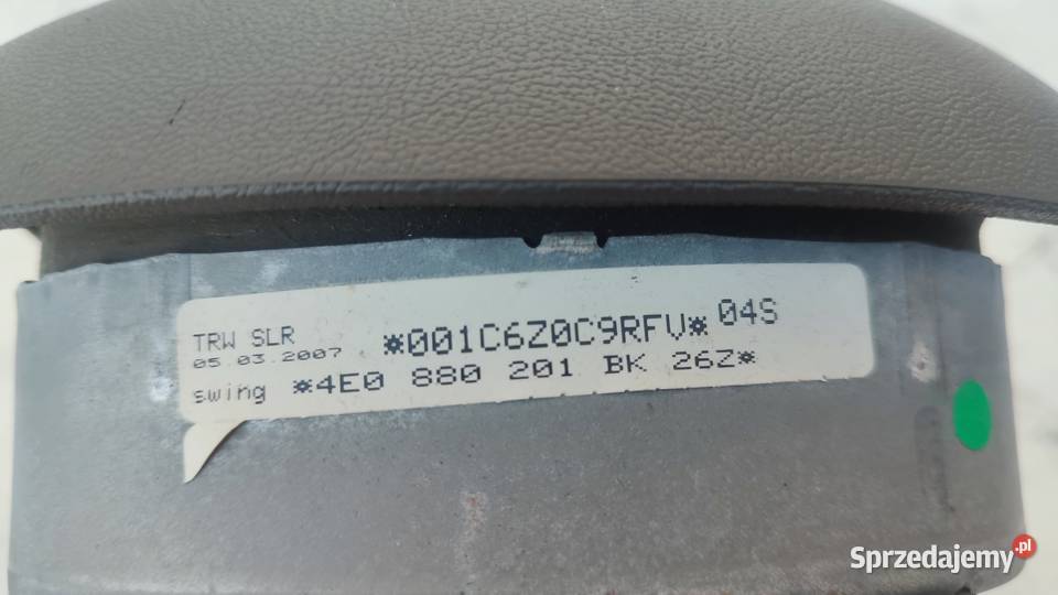 AUDI A8 D3 42 TDI 0510 PODUSZKA AIRBAG KIEROWCY Włoszczowa