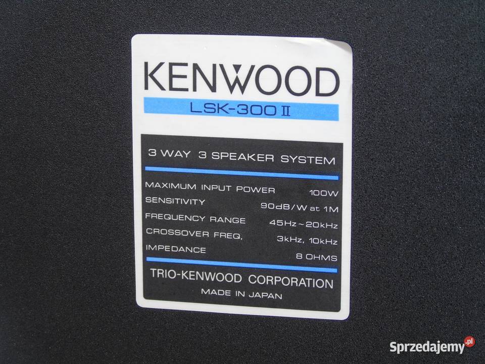Kol Kenwood LSK300 II WYSYŁKA Jasło