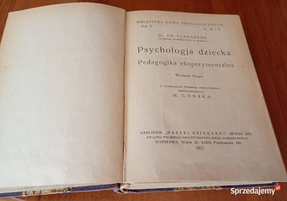 Psychologja dziecka i pedagogika eksperymentalna pomorskie Gdańsk sprzedam
