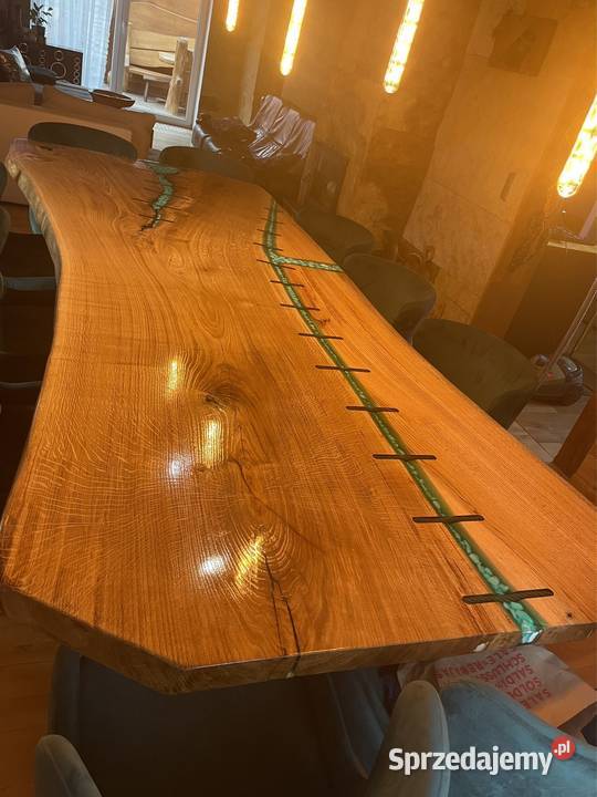 Stół dąb 315x135x7 monolit live edge